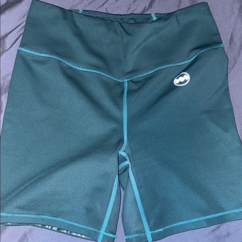 Janji Women’s 5” Inch Pace Shorts Running Teal Size Medium